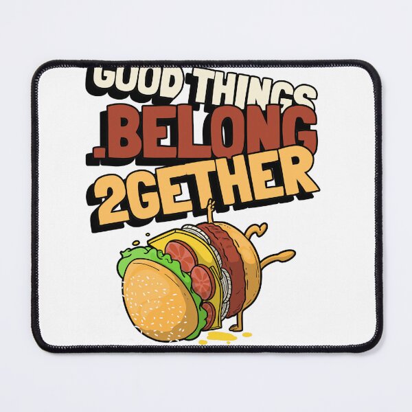 Item preview, Good Things Go Together – Burger Graphic Tee designed and sold by Bellynza.