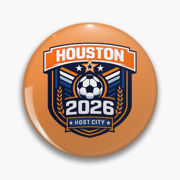 Item preview, Houston 2026 Host City Badge designed and sold by BrickByDream.