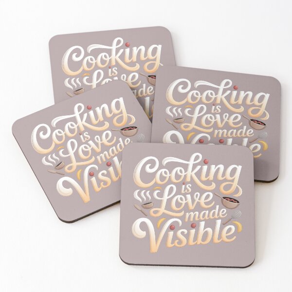 Artikelvorschau, Kochen ist sichtbar gewordene Liebe entworfen und verkauft von Moonody Designs.