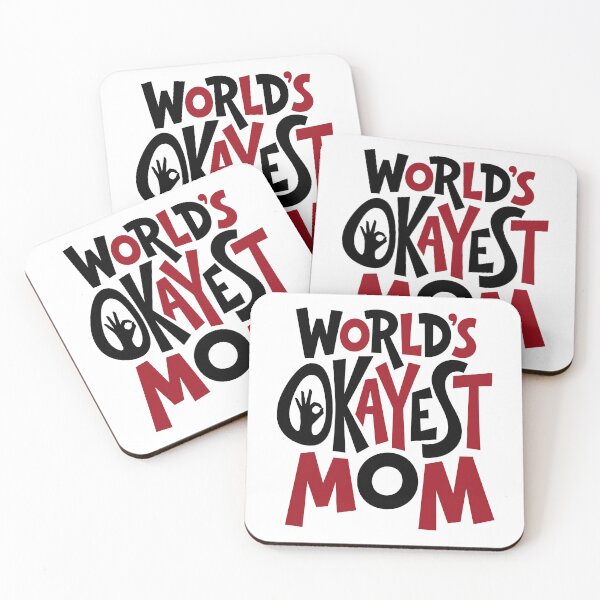 Item preview, Worlds Okayest Mom Funny Motherhood Quote designed and sold by GrafTeesLab.