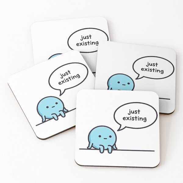 Item preview, "Just Existing" - Minimal Meme Design designed and sold by Shelley Noel.