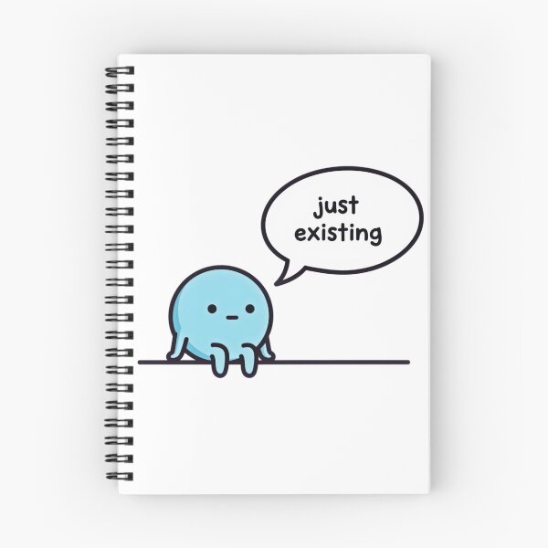 Item preview, "Just Existing" - Minimal Meme Design designed and sold by Shelley Noel.