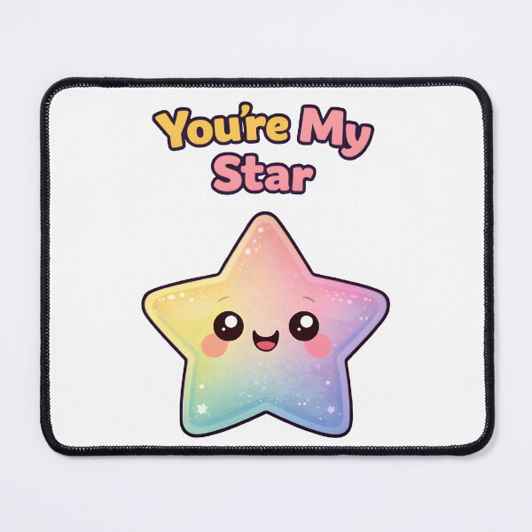 Item preview, You're My Star Cute Kawaii Rainbow Star Design. designed and sold by The-T-In-Retro.