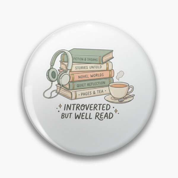 Item preview, Introverted But Well Read – Introvert Book Lover Cozy Reader Design designed and sold by SirensSageStone.