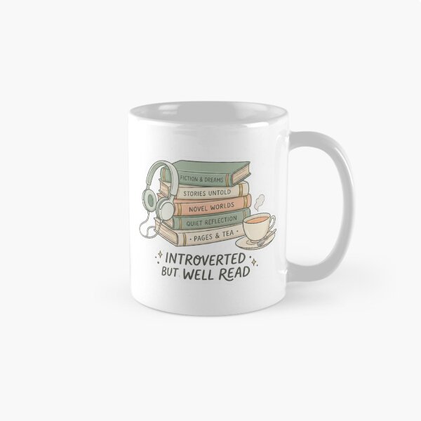 Item preview, Introverted But Well Read – Introvert Book Lover Cozy Reader Design designed and sold by SirensSageStone.