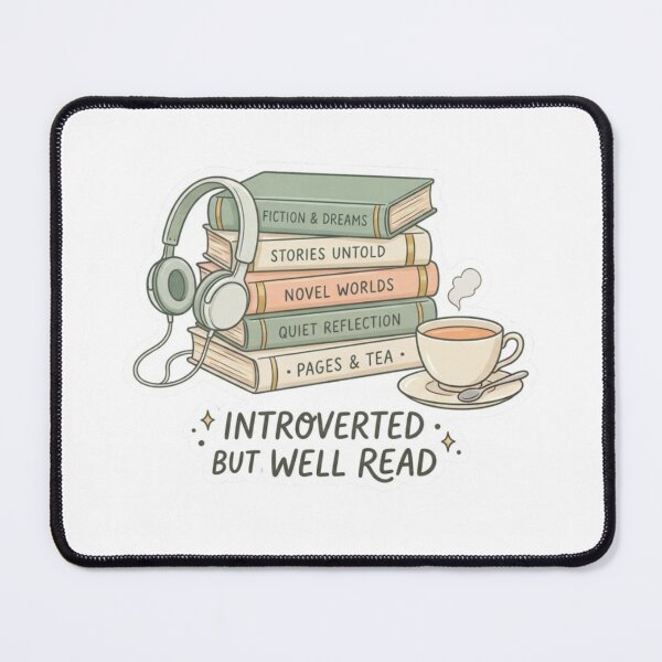 Item preview, Introverted But Well Read – Introvert Book Lover Cozy Reader Design designed and sold by SirensSageStone.