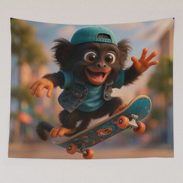 Item preview, Skater Red-Handed Tamarin designed and sold by Sillytoe.
