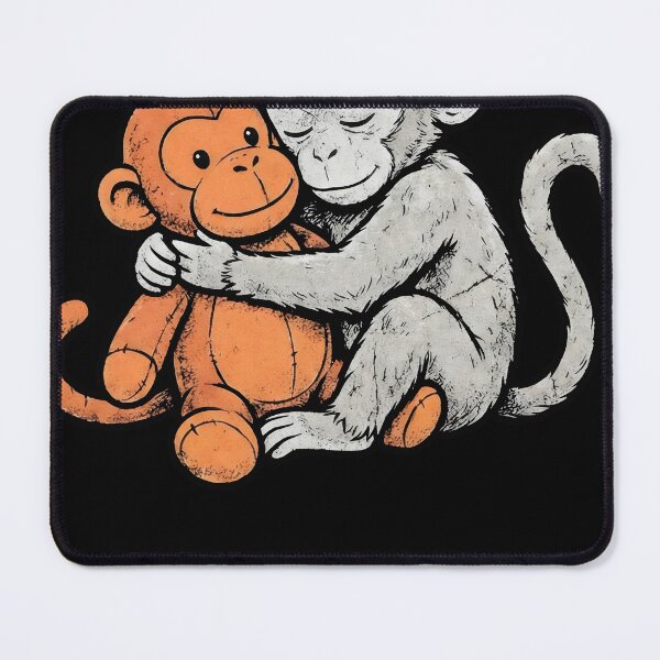 Item preview, Baby Punch Monkey Hugging Plush Toy | Love, Hugs & Friendship Illustration designed and sold by ArcaneArtistry.