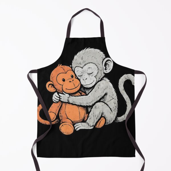 Item preview, Baby Punch Monkey Hugging Plush Toy | Love, Hugs & Friendship Illustration designed and sold by ArcaneArtistry.