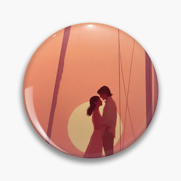 Item preview, Romantic Cuddle Under the Setting Sun designed and sold by donndostudio.