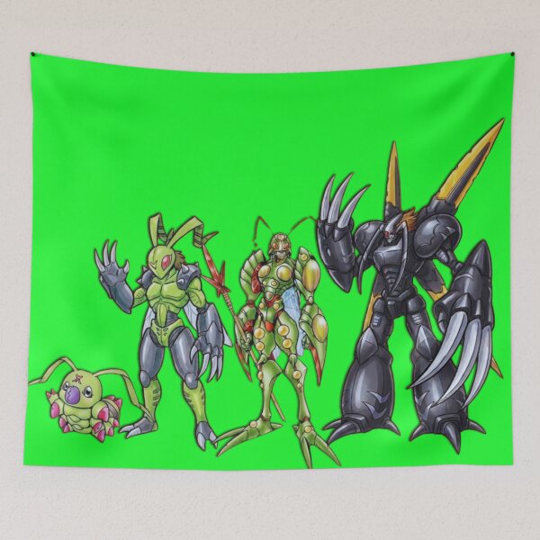 Item preview, Green Insect Warrior Evolution - Digital Forest Guardian Art. designed and sold by ChaosModeArt.