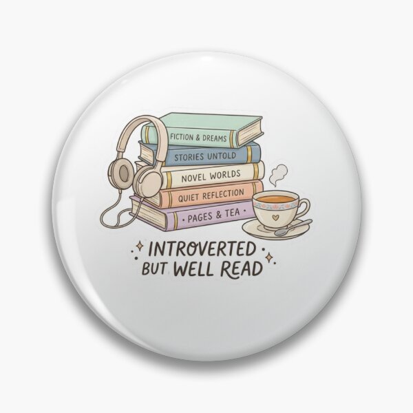 Item preview, Introverted But Well Read – Book Lover Introvert Cozy BookTok Reader Design designed and sold by SirensSageStone.
