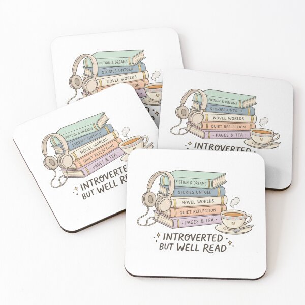 Item preview, Introverted But Well Read – Book Lover Introvert Cozy BookTok Reader Design designed and sold by SirensSageStone.