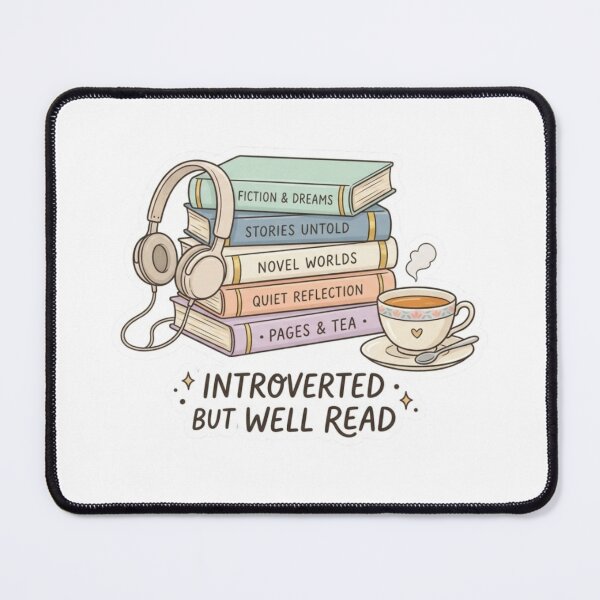Item preview, Introverted But Well Read – Book Lover Introvert Cozy BookTok Reader Design designed and sold by SirensSageStone.