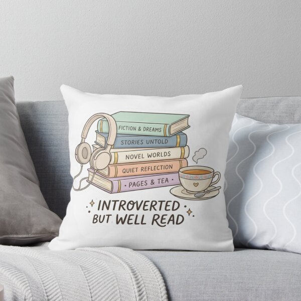 Item preview, Introverted But Well Read – Book Lover Introvert Cozy BookTok Reader Design designed and sold by SirensSageStone.