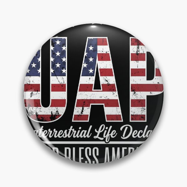 Item preview, UAP Extraterrestrial Life Declassified – Patriotic UFO Disclosure Design | God Bless America Alien Humor designed and sold by ArcaneArtistry.