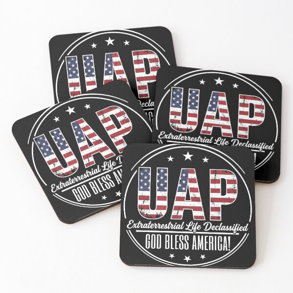 Item preview, UAP Extraterrestrial Life Declassified – Patriotic UFO Disclosure Design | God Bless America Alien Humor designed and sold by ArcaneArtistry.
