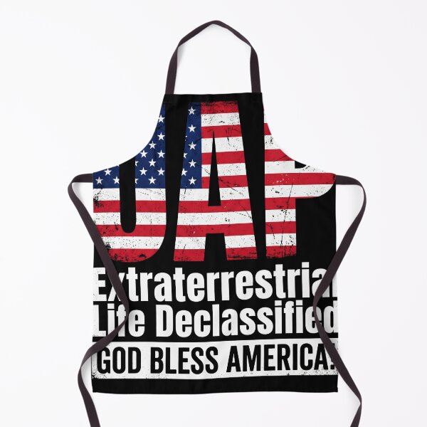 Item preview, UAP Extraterrestrial Life Declassified – Patriotic UFO Disclosure Design | God Bless America Alien Humor designed and sold by ArcaneArtistry.