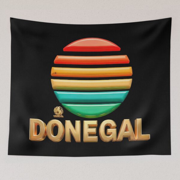Item preview, Donegal Retro Sunset 3D design County Donegal designed and sold by OliDesigns.