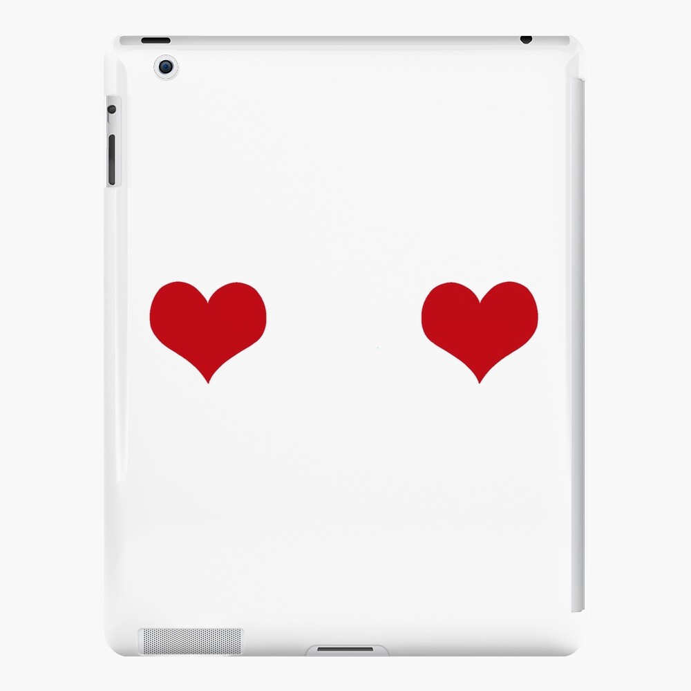 SMALL BOOBS BIG HEART SHIRT, FUNNY WOMEN SHIRT iPad Case & Skin by  Haitam771