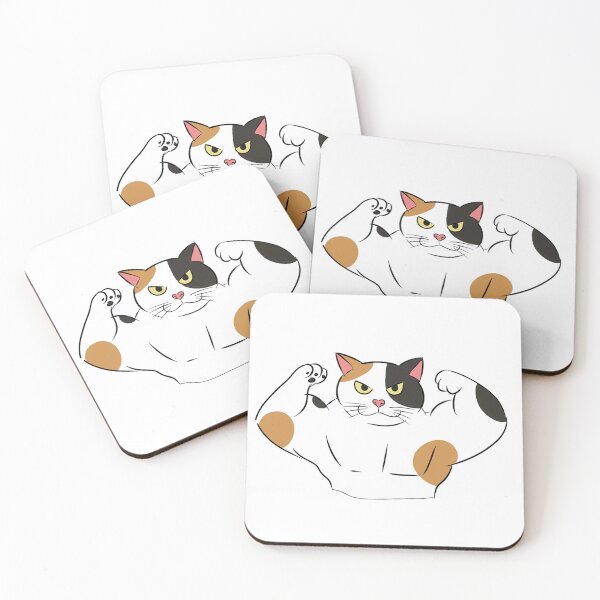 Item preview, Muscular calico cat designed and sold by natkale.