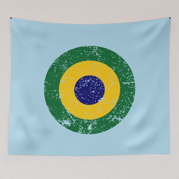 Item preview, Brazil Roundel / Insignia - Worn / Eroded / Aged / Grunge (Large) designed and sold by STUDIO-72.