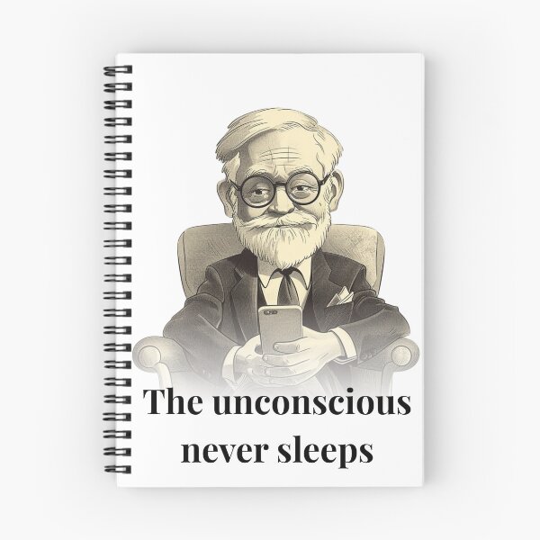 Item preview, The Unconscious Never Sleeps | Funny Psychology  Shirt | Therapist Gift | Psych Major | Ex Humor |  They Saw It Coming Collection designed and sold by De Aqui y de Alla Studio.