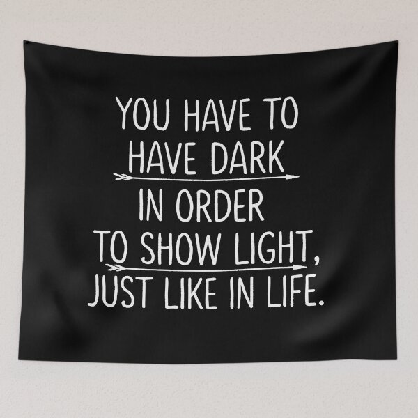 Item preview, Inspirational Bob Ross Quote Light and Dark Art designed and sold by Mystikos Art.