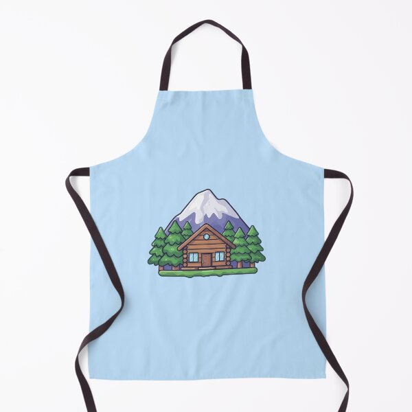 Item preview, Peaceful Log Cabin - Pine Forest Landscape Art designed and sold by GREENZ0NE.