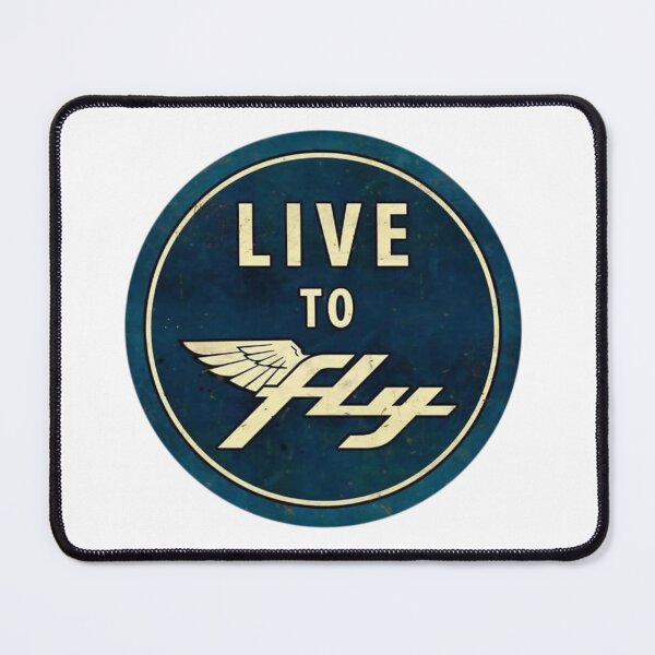 Item preview, Live to Fly – Vintage Aviation Sign designed and sold by PIXEL POP DESIGNS - Beyond the Norm!.