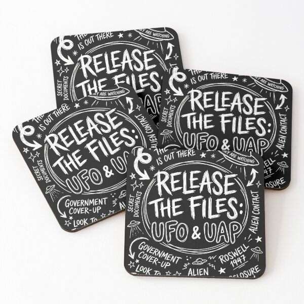 Item preview, Release the Files – UFO & UAP Disclosure Design | Alien Contact Conspiracy Roswell 1947 designed and sold by ArcaneArtistry.