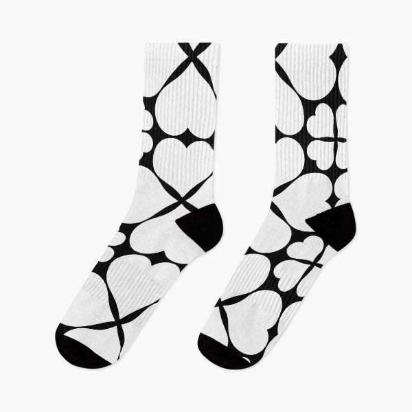 Item preview, White Hearts on Black designed and sold by Digitalmyth's Designs.