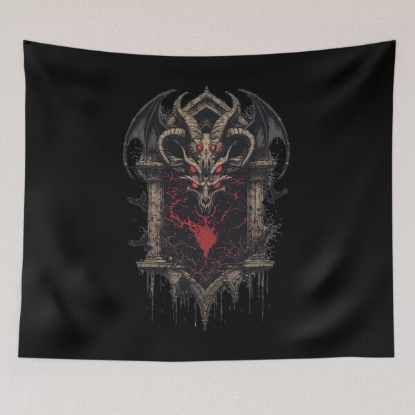 Item preview, Infernal Dragon Skull Bat Wings Macabre Design designed and sold by MorbidDreams.