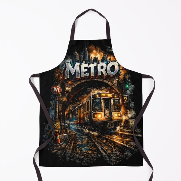 Item preview, Metro Train Urban Street Art – Underground Subway Graffiti Style Illustration designed and sold by ArcticFoxStudio.