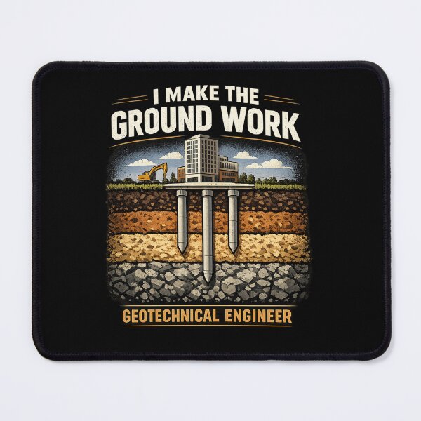 Item preview, I Make The Ground Work – Geotechnical Engineer Soil Foundation Engineering Design designed and sold by Millarito.