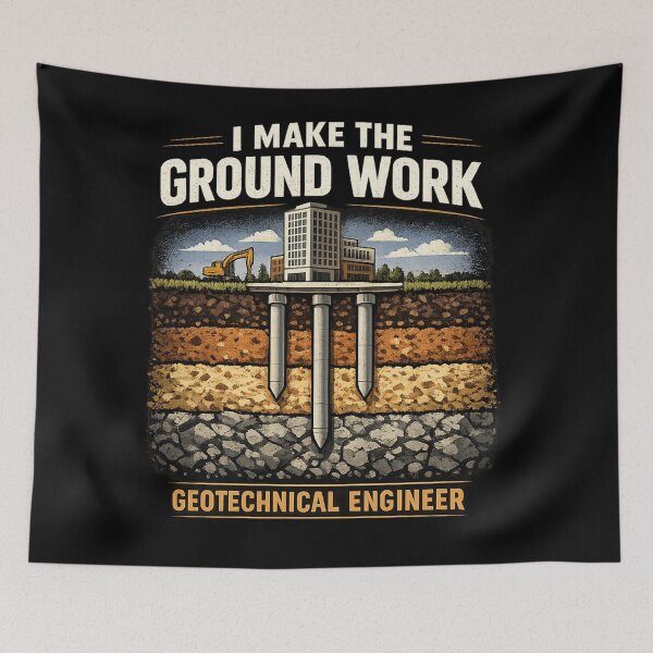 Item preview, I Make The Ground Work – Geotechnical Engineer Soil Foundation Engineering Design designed and sold by Millarito.