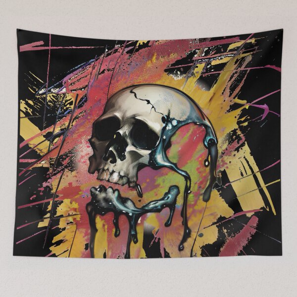 Item preview, Melting skull designed and sold by Glenbobagins.