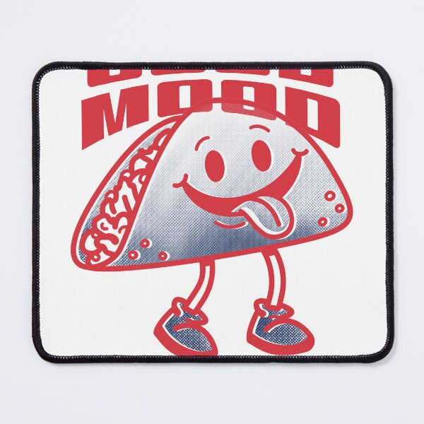 Item preview, Good Mood Powered by Tacos & Jesus’ Joy – Cartoon Tee designed and sold by Bellynza.