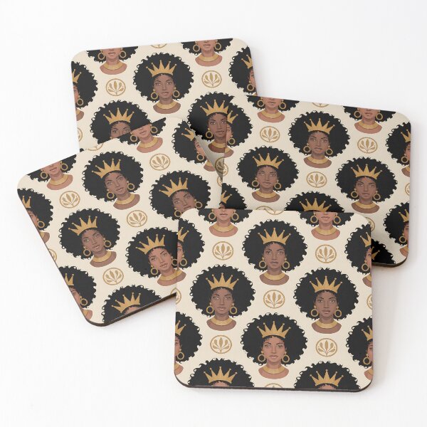 Item preview, Black History Afro Queen Pattern designed and sold by Johnnatart.