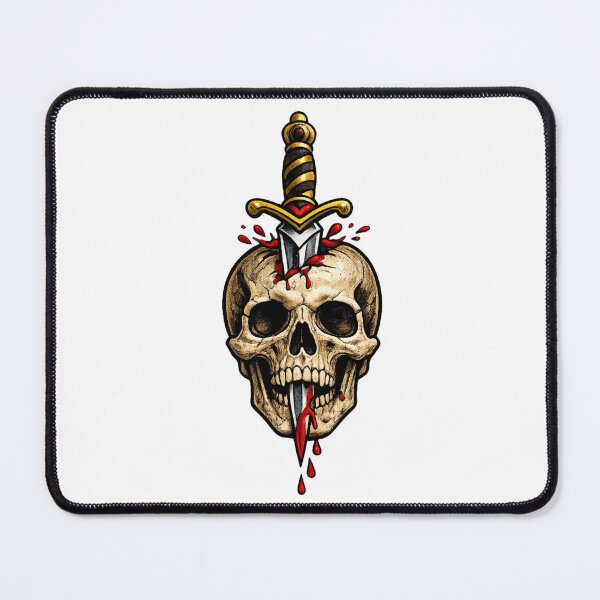 Item preview, Eternal Vengeance Skull - Pierced Golden Dagger Horror Art designed and sold by j0mj0ma.