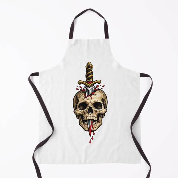 Item preview, Eternal Vengeance Skull - Pierced Golden Dagger Horror Art designed and sold by j0mj0ma.
