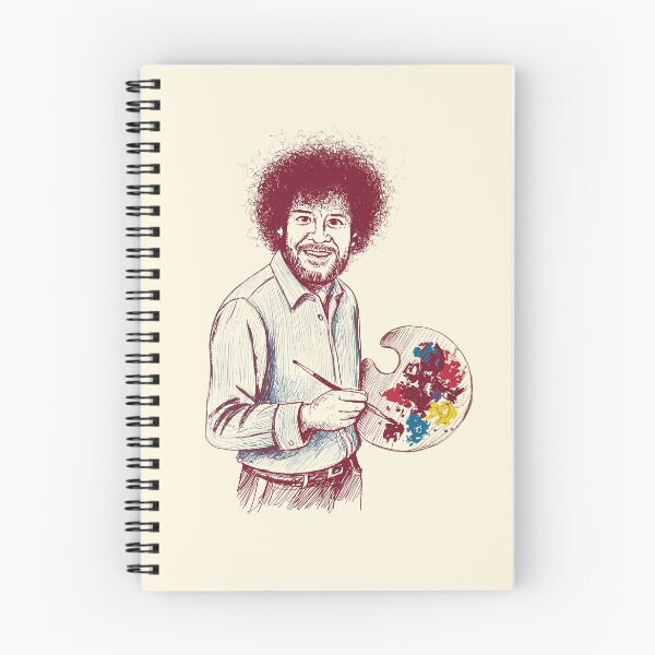 Item preview, Hand-Drawn Sketch of the Happy Painter Bob Ross designed and sold by Mystikos Art.