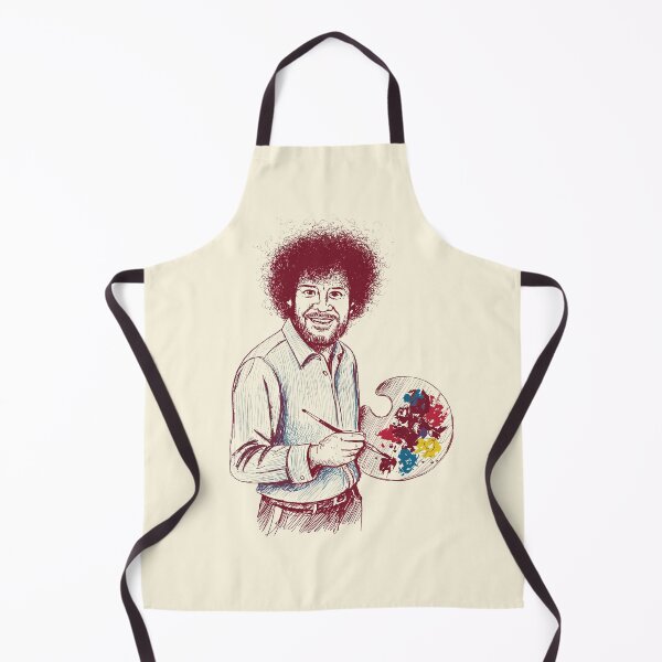 Item preview, Hand-Drawn Sketch of the Happy Painter Bob Ross designed and sold by Mystikos Art.