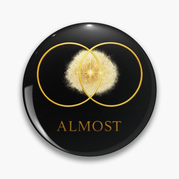 Item preview, Almost Connected - Minimalist Gold Circle Art designed and sold by Quiet Meaning.