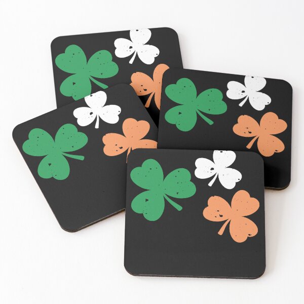 Item preview, Three Shamrock Ireland Vintage Flag Colors designed and sold by franky-and-art.