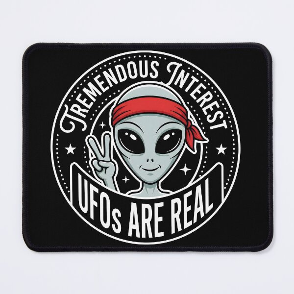 Item preview, Copy of remendous Interest – UFOs Are Real Funny Alien Design | Retro Extraterrestrial Humor designed and sold by ArcaneArtistry.