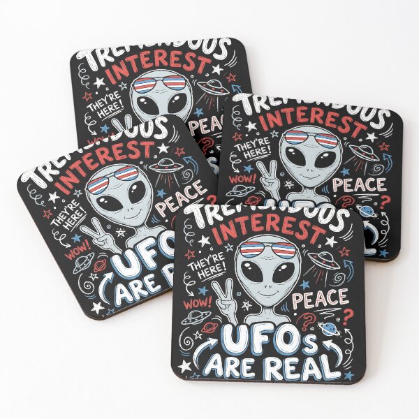 Item preview, remendous Interest – UFOs Are Real Funny Alien Design | Retro Extraterrestrial Humor designed and sold by ArcaneArtistry.