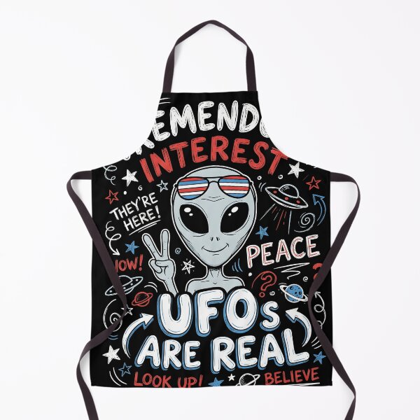 Item preview, remendous Interest – UFOs Are Real Funny Alien Design | Retro Extraterrestrial Humor designed and sold by ArcaneArtistry.