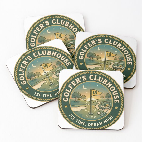 Item preview, Retro Golfer’s Clubhouse Vintage Badge – 19th Hole Golf Illustration designed and sold by Wear Sculpt.
