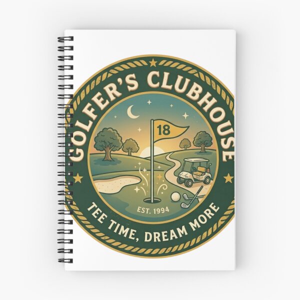Item preview, Retro Golfer’s Clubhouse Vintage Badge – 19th Hole Golf Illustration designed and sold by Wear Sculpt.